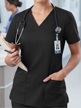 ScrubStar Black Scrub Shirt